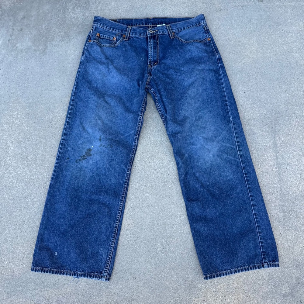 Levi's 529 Low Rise Straight Leg Jeans Mens 36x30 Blue Denim Medium Wash